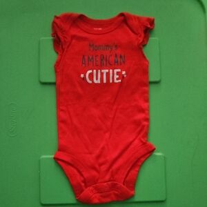 Carter's Red 'Mommy's American Cutie' Bodysuit